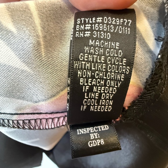 Alyx Red Black White Floral Sleeveless Midi Dress Women’s Size 12 - Picture 10 of 10